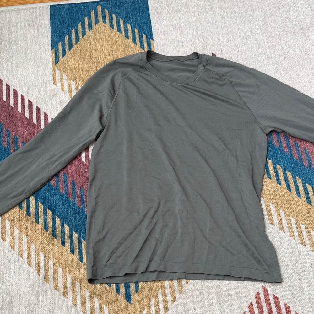 Lululemon men's surge long sleeve large sage
